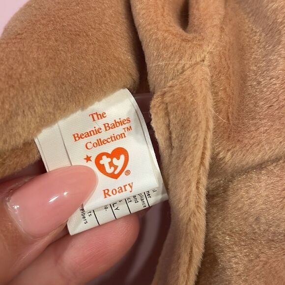 Vintage 1996 Ty Beanie Baby Roary The Lion PVC Pellets NWT Excellent Condition - Picture 9 of 10